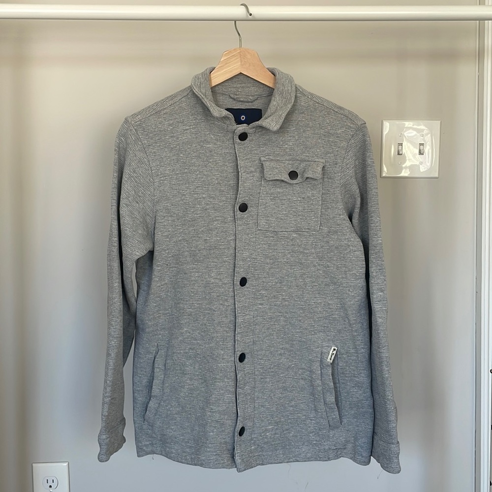 Ben Sherman | Gray Button Down Knit Shirt | Men’s Small